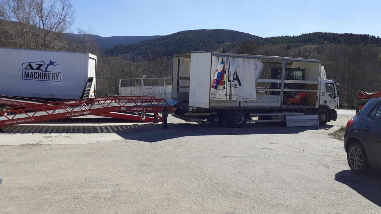 New Loading ramp Loading Ramp with with hydraulic tilting bridge -  AZ RAMP - STAR- 10T. 10 ton capacity: picture 10