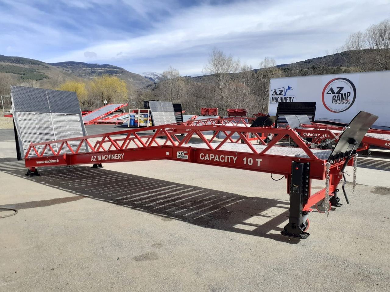 New Loading ramp Loading Ramp with with hydraulic tilting bridge -  AZ RAMP - STAR- 10T. 10 ton capacity: picture 17