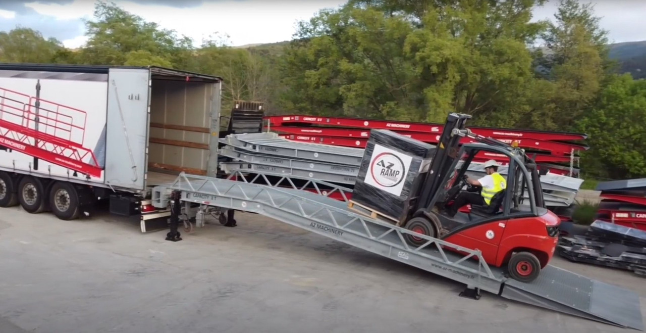 New Loading ramp Loading Ramp with with hydraulic tilting bridge -  AZ RAMP - STAR- 8T FULL GALVA: picture 5