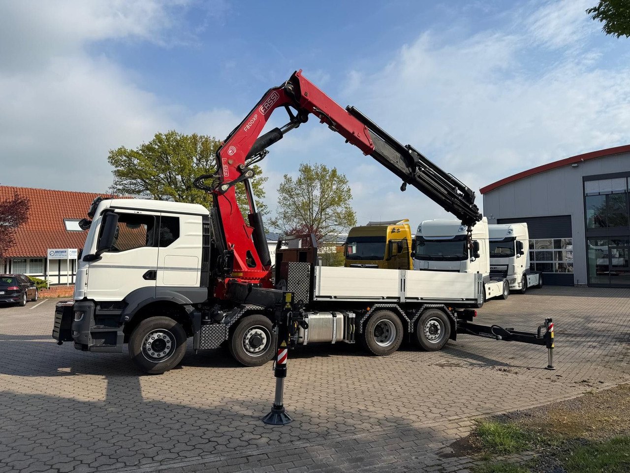 MAN 35.520 8x4 mit Kran Fassi F800 RA2.28 - Dropside/ Flatbed truck, Crane truck: picture 3 MAN 35.520 8x4 mit Kran Fassi F800 RA2.28 - Dropside/ Flatbed truck, Crane truck: picture 3