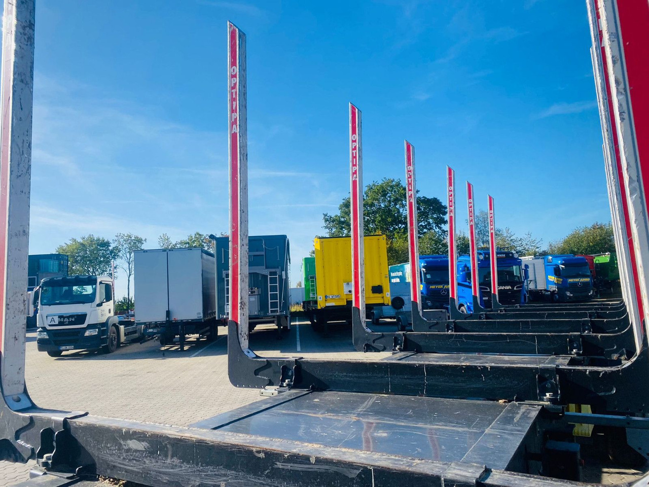 Timber semi-trailer PAVIC Holzauflieger mit Schemel und Rungen: picture 9