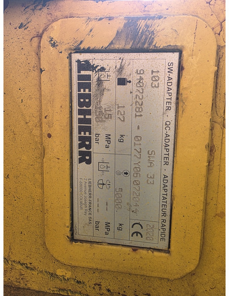 Liebherr likufix sw33 liebherr likufix sw 33 - Quick coupler for Construction machinery: picture 5 Liebherr likufix sw33 liebherr likufix sw 33 - Quick coupler for Construction machinery: picture 5