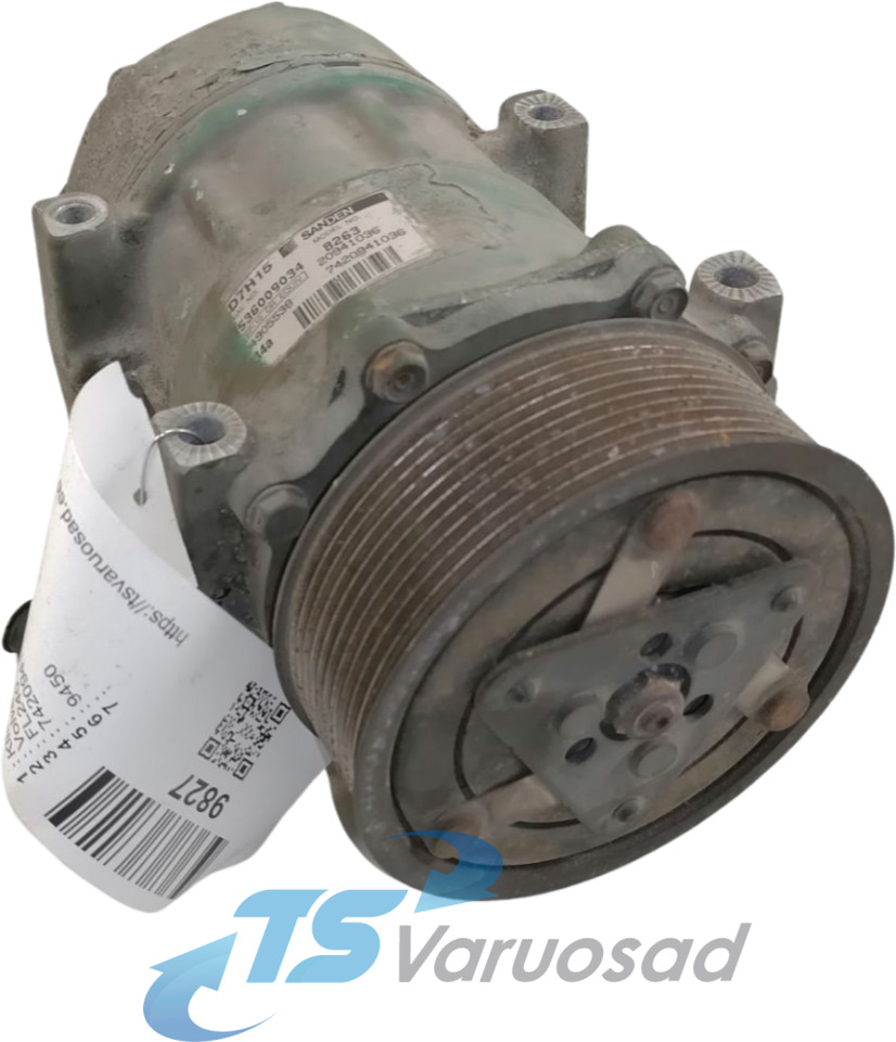 Volvo A/C compressor 7420941036 - Heating/ Ventilation for Truck: picture 1 Volvo A/C compressor 7420941036 - Heating/ Ventilation for Truck: picture 1
