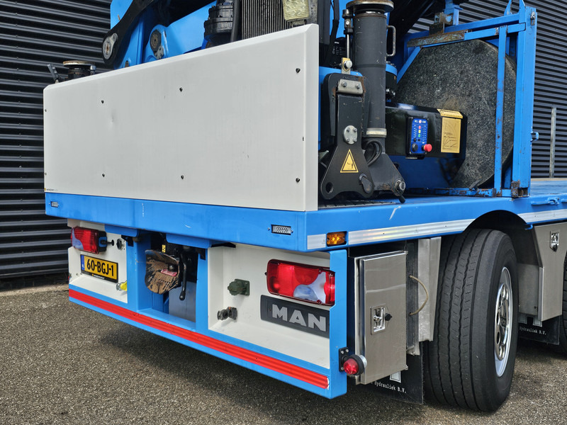 Dropside/ Flatbed truck, Crane truck MAN TGX 35.480 8x4-4 / HMF 85 t/m + JIB / WINCH: picture 9