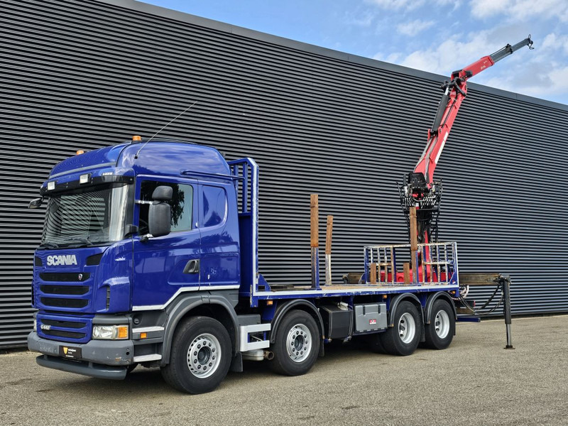 Scania G440 8x4 / RETARDER / PALFINGER-EPSILON CRANE - Dropside/ Flatbed truck, Crane truck: picture 4 Scania G440 8x4 / RETARDER / PALFINGER-EPSILON CRANE - Dropside/ Flatbed truck, Crane truck: picture 4