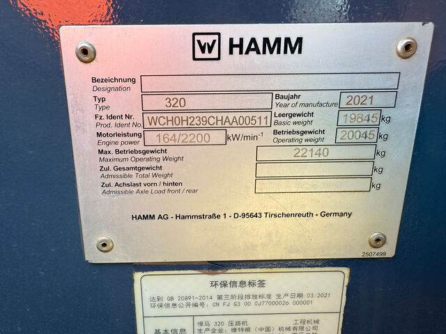 Hamm 320 - Compactor: picture 4 Hamm 320 - Compactor: picture 4