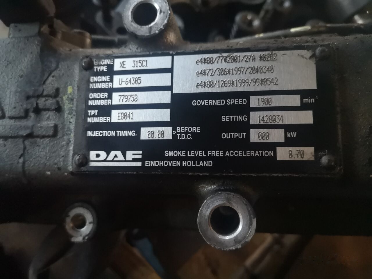 DAF Ersatztteile 0281010045 DAF XF 95 - Cylinder block for Truck: picture 5 DAF Ersatztteile 0281010045 DAF XF 95 - Cylinder block for Truck: picture 5