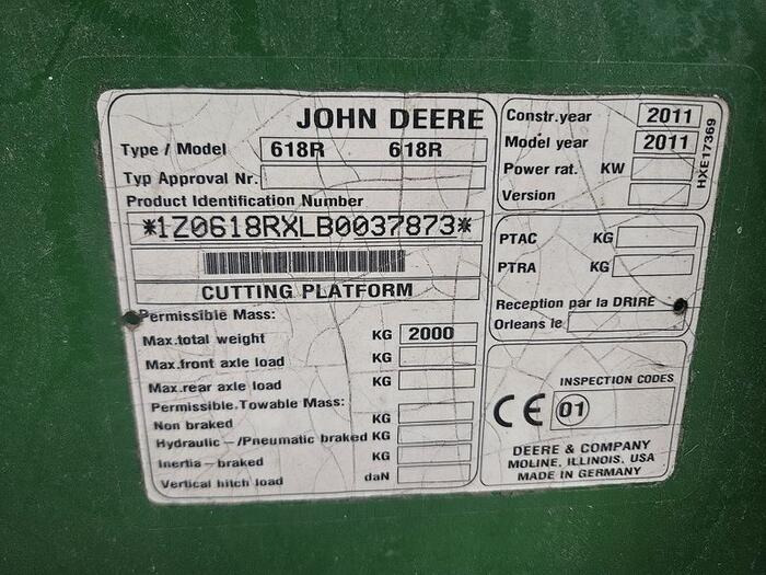 John Deere 618R - Other machinery: picture 5 John Deere 618R - Other machinery: picture 5
