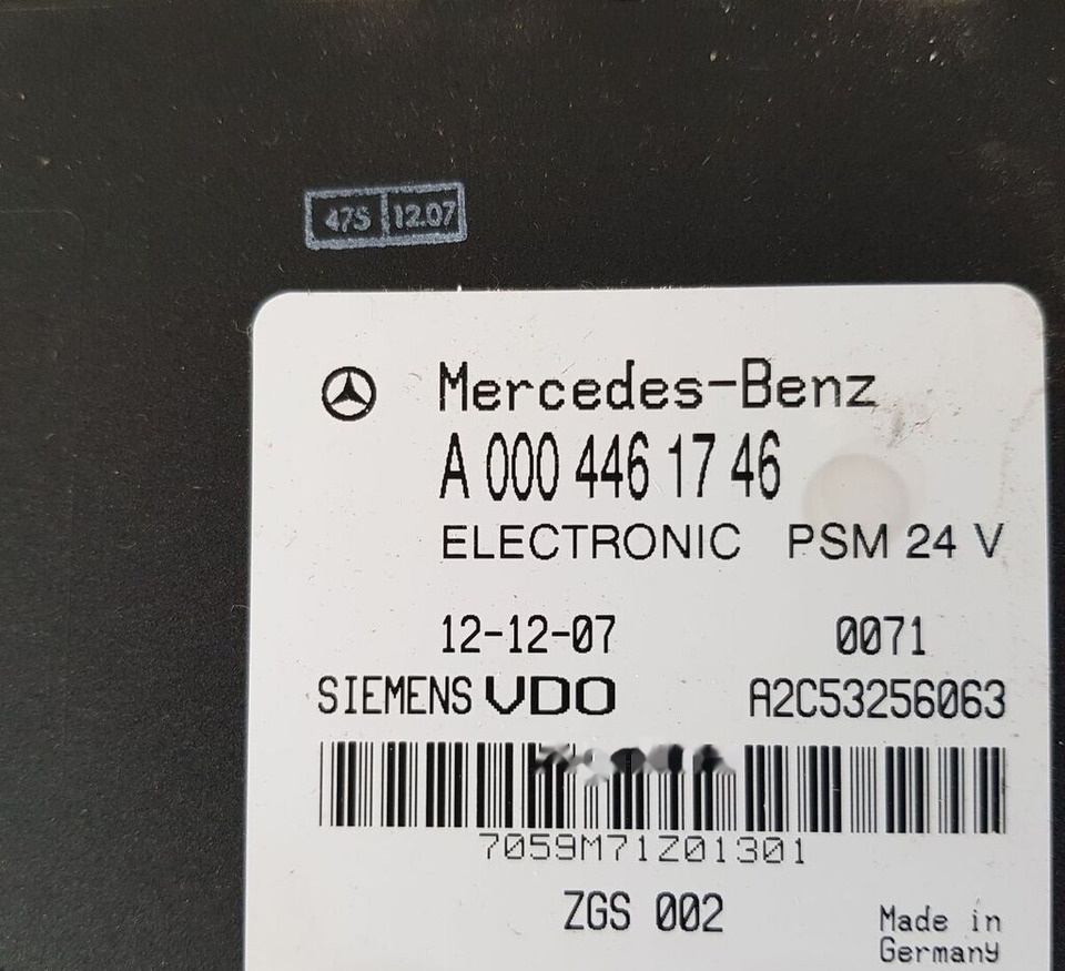A2C53256063 Mercedes-Benz ACTROS MB2 - ECU for Truck: picture 1 A2C53256063 Mercedes-Benz ACTROS MB2 - ECU for Truck: picture 1