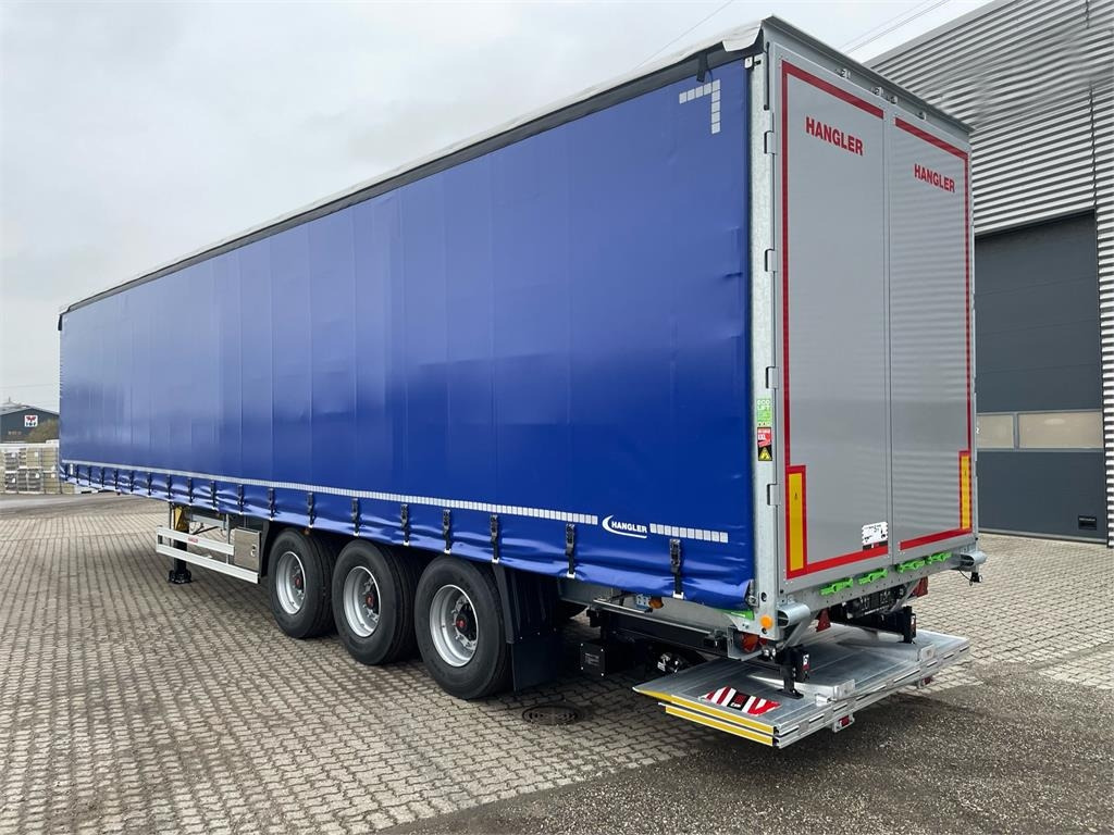 Hangler 3-aks Hævetag + Foldeslæde lift - Curtainsider semi-trailer: picture 1 Hangler 3-aks Hævetag + Foldeslæde lift - Curtainsider semi-trailer: picture 1