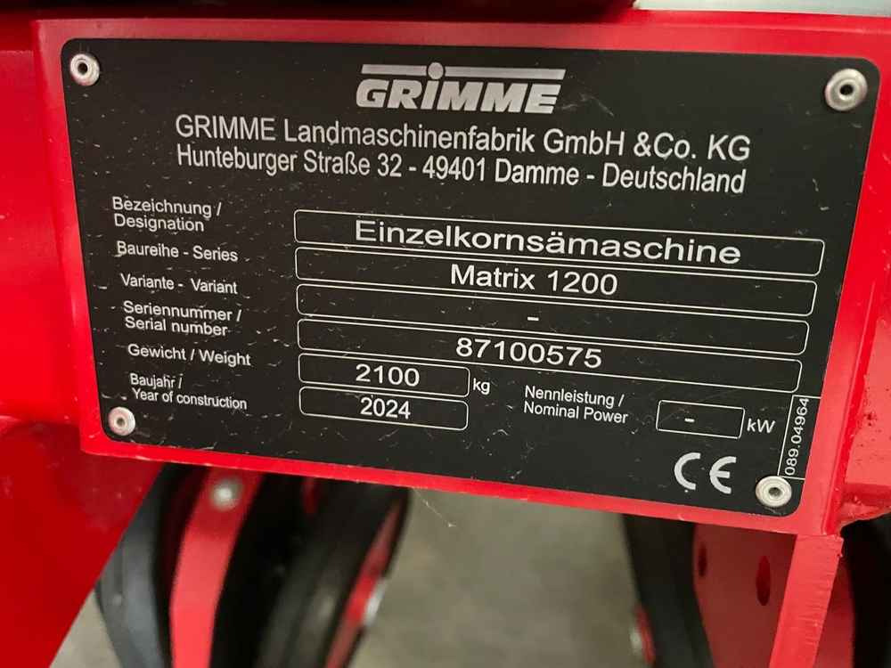 Grimme MATRIX 1200 - Seed drill: picture 2 Grimme MATRIX 1200 - Seed drill: picture 2
