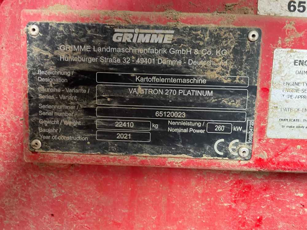 Grimme VARITRON 270 RS VARIO MULTISEP - Harvester: picture 4 Grimme VARITRON 270 RS VARIO MULTISEP - Harvester: picture 4