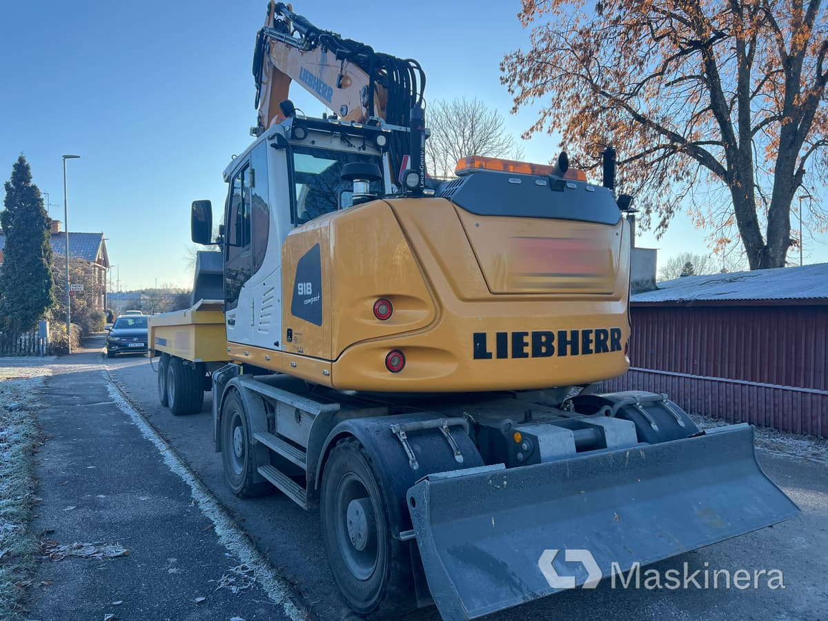 Hjulgrävare Liebherr 918 Compact Litronic med kärra - Crawler excavator: picture 5 Hjulgrävare Liebherr 918 Compact Litronic med kärra - Crawler excavator: picture 5