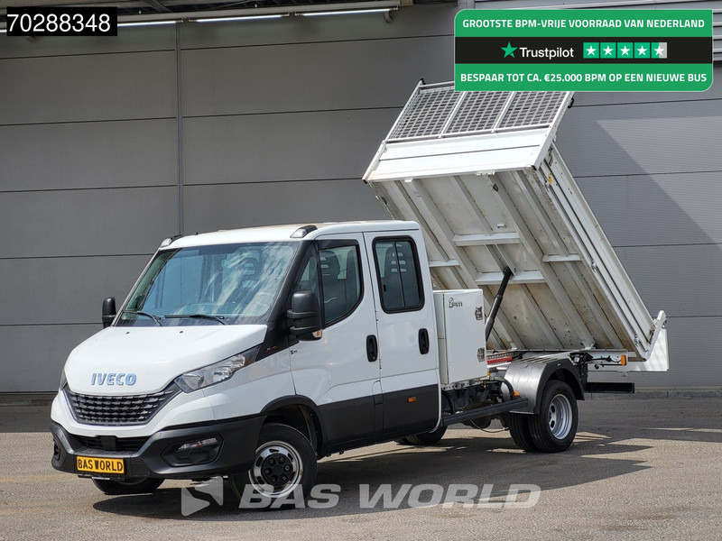 Iveco Daily 35C16 3.0L Open Laadbak met Kist Dubbel Cabine Dubbellucht 3,5t Trekhaak Airco Cruise Euro6 Pritsche Pickup Open Box Airco Trekh - Flatbed van: picture 1 Iveco Daily 35C16 3.0L Open Laadbak met Kist Dubbel Cabine Dubbellucht 3,5t Trekhaak Airco Cruise Euro6 Pritsche Pickup Open Box Airco Trekh - Flatbed van: picture 1