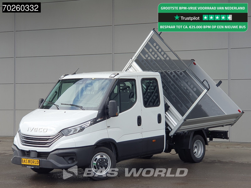 Iveco Daily 35C21 3-Zijdige Kipper Dubbel Cabine 210PK 3.0L Dubbellucht 3,5t Trekhaak ACC Airco LED Camera CarPlay Euro6 Tipper Benne Kieper - Tipper van: picture 1 Iveco Daily 35C21 3-Zijdige Kipper Dubbel Cabine 210PK 3.0L Dubbellucht 3,5t Trekhaak ACC Airco LED Camera CarPlay Euro6 Tipper Benne Kieper - Tipper van: picture 1