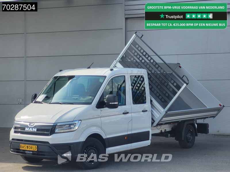 MAN TGE 3.180 Drie-Zijdige Automaat Kipper 2025-Facelift 180PK Trekhaak LED Airco Cruise Navi Euro6 Kipper Tipper Benne Kieper 3m3 Airco Trekh - Tipper van: picture 1 MAN TGE 3.180 Drie-Zijdige Automaat Kipper 2025-Facelift 180PK Trekhaak LED Airco Cruise Navi Euro6 Kipper Tipper Benne Kieper 3m3 Airco Trekh - Tipper van: picture 1