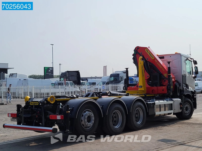 New Hook lift truck, Crane truck Renault C 480 8X4 NEW! Palfinger PK33002 Kran Crane + 22tons Pallift EURO 6: picture 15