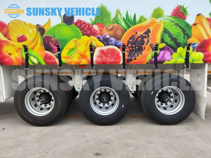 HOWO 13 meters curtain side semi trailer - Curtainsider semi-trailer: picture 4 HOWO 13 meters curtain side semi trailer - Curtainsider semi-trailer: picture 4