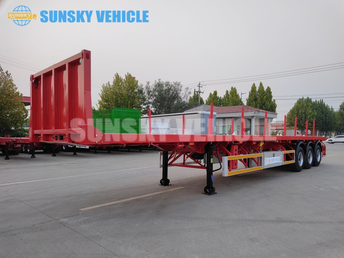SUNSKY 3-axle Flat Deck Trailer - Dropside/ Flatbed semi-trailer: picture 1 SUNSKY 3-axle Flat Deck Trailer - Dropside/ Flatbed semi-trailer: picture 1