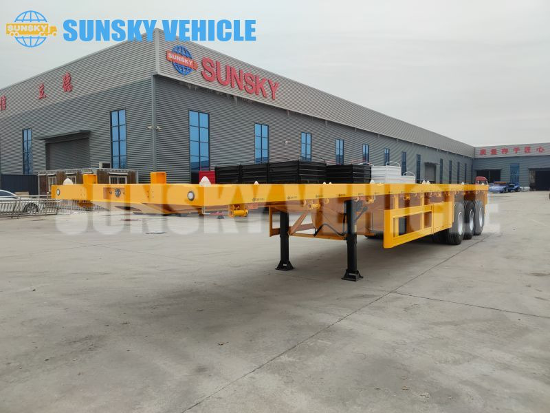 SUNSKY 3-axle Flat Deck Trailer - Dropside/ Flatbed semi-trailer: picture 4 SUNSKY 3-axle Flat Deck Trailer - Dropside/ Flatbed semi-trailer: picture 4