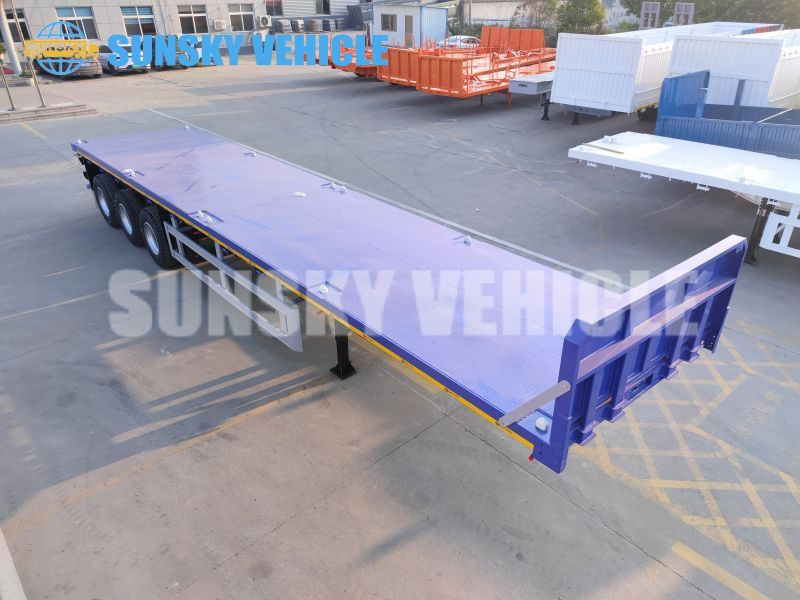 SUNSKY 3-axle Flat Deck Trailer - Dropside/ Flatbed semi-trailer: picture 3 SUNSKY 3-axle Flat Deck Trailer - Dropside/ Flatbed semi-trailer: picture 3