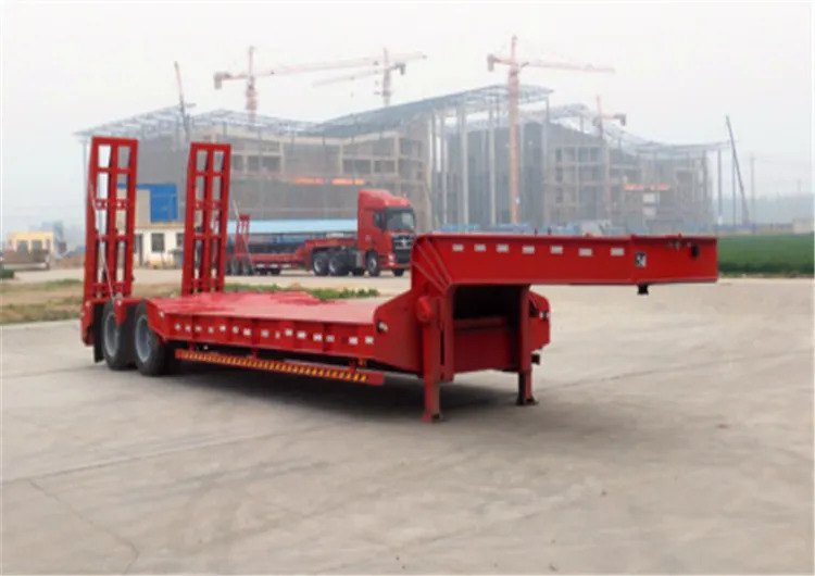 XCMG Official 3 Axle 18 Meter Long Truck Trailers 40Ft Low Bed Container Semi Trailer - Low loader semi-trailer: picture 5 XCMG Official 3 Axle 18 Meter Long Truck Trailers 40Ft Low Bed Container Semi Trailer - Low loader semi-trailer: picture 5