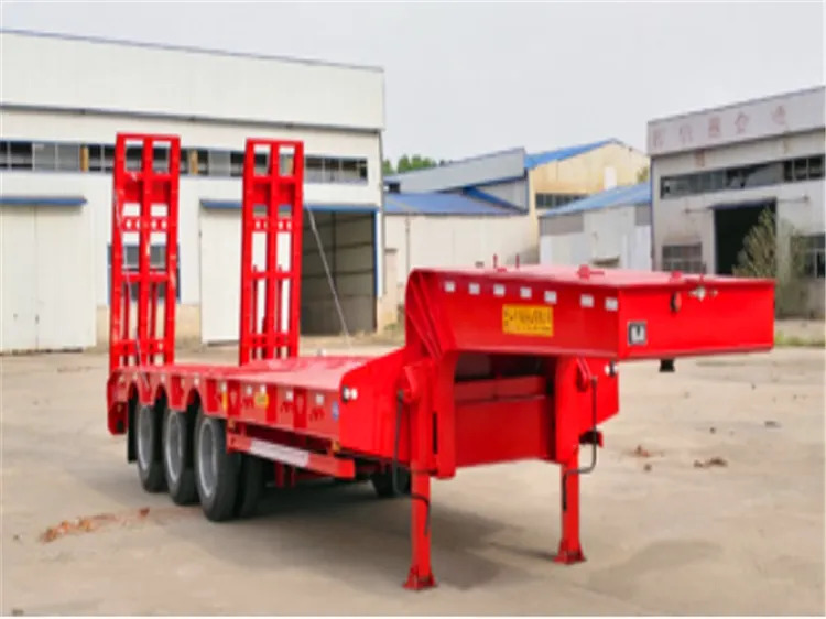 XCMG Official 3 Axle 18 Meter Long Truck Trailers 40Ft Low Bed Container Semi Trailer - Low loader semi-trailer: picture 2 XCMG Official 3 Axle 18 Meter Long Truck Trailers 40Ft Low Bed Container Semi Trailer - Low loader semi-trailer: picture 2