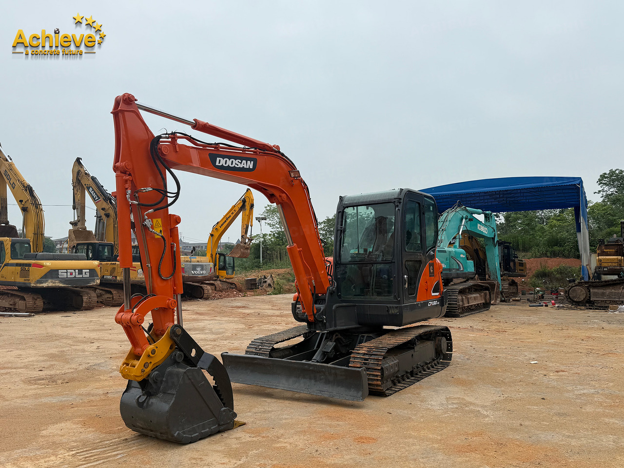 DOOSAN Diwanlun DX60-9 Excavator 38.9(52.1)/2100kW(HP) / rpm D24C 0.23m3 5700kg 4.2+2.8Ton 【ACHIEVE】 TOP CONDITION!!! - Crawler excavator: picture 5 DOOSAN Diwanlun DX60-9 Excavator 38.9(52.1)/2100kW(HP) / rpm D24C 0.23m3 5700kg 4.2+2.8Ton 【ACHIEVE】 TOP CONDITION!!! - Crawler excavator: picture 5