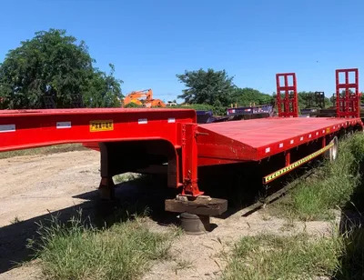 3axle 4axle 60ton 80ton 100ton Hydraulic Lowbed Loader Trucks Semi Trailer - Low loader semi-trailer: picture 1 3axle 4axle 60ton 80ton 100ton Hydraulic Lowbed Loader Trucks Semi Trailer - Low loader semi-trailer: picture 1