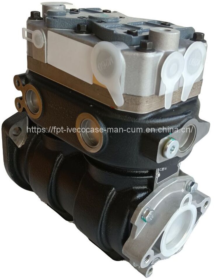 FPT IVECO CASE Cursor9 F2CFE614A*B041/F2CGE614F*V004 5802431166 Double cylinder air pump 504293730/5802497411 - Air brake compressor: picture 2 FPT IVECO CASE Cursor9 F2CFE614A*B041/F2CGE614F*V004 5802431166 Double cylinder air pump 504293730/5802497411 - Air brake compressor: picture 2