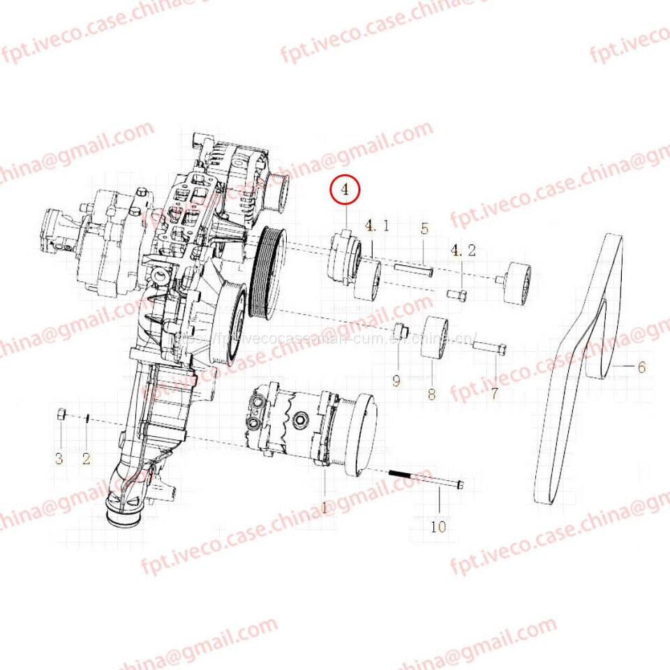 MAN D2066 Automatic tensioner 95800-7477 - Belt tensioner: picture 1 MAN D2066 Automatic tensioner 95800-7477 - Belt tensioner: picture 1