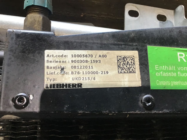 Liebherr Airco Condensor - A/C part: picture 2 Liebherr Airco Condensor - A/C part: picture 2