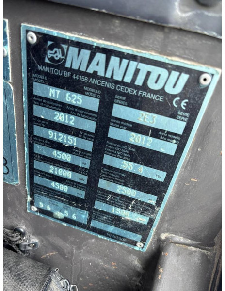 Manitou !! SOLD !! MT 625 - Telescopic handler: picture 5 Manitou !! SOLD !! MT 625 - Telescopic handler: picture 5