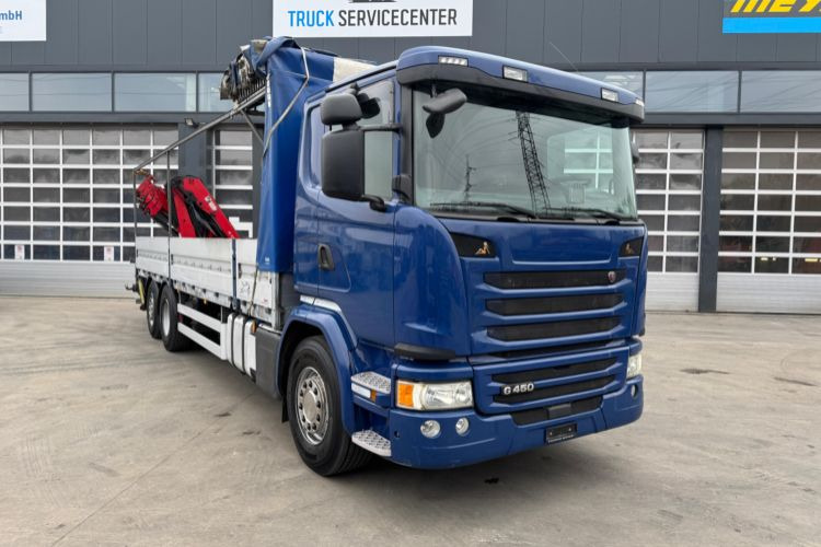 Scania G450 6x2 Hiab 122-4 - Crane truck, Dropside/ Flatbed truck: picture 3 Scania G450 6x2 Hiab 122-4 - Crane truck, Dropside/ Flatbed truck: picture 3