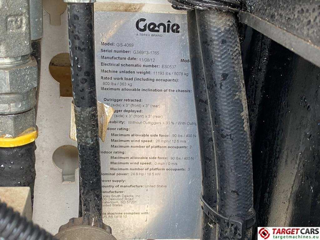 Scissor lift Genie GS-4069RT Diesel 4x4 Scissor Work Lift 1412cm NOCE: picture 10