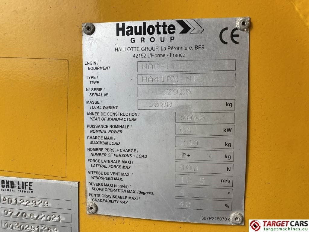 Articulated boom Haulotte HA41PX Articulated 4x4x4 Diesel Boom Work Lift 41M: picture 10