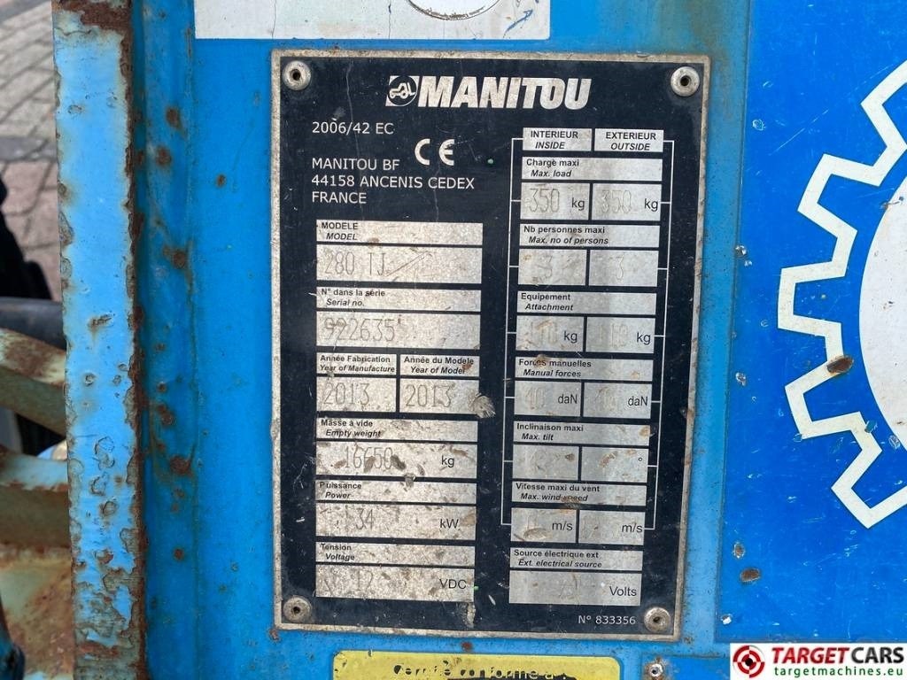 Telescopic boom Manitou 280TJ Telescopic 4x4x4 Diesel Boom WorkLift 2775cm: picture 10