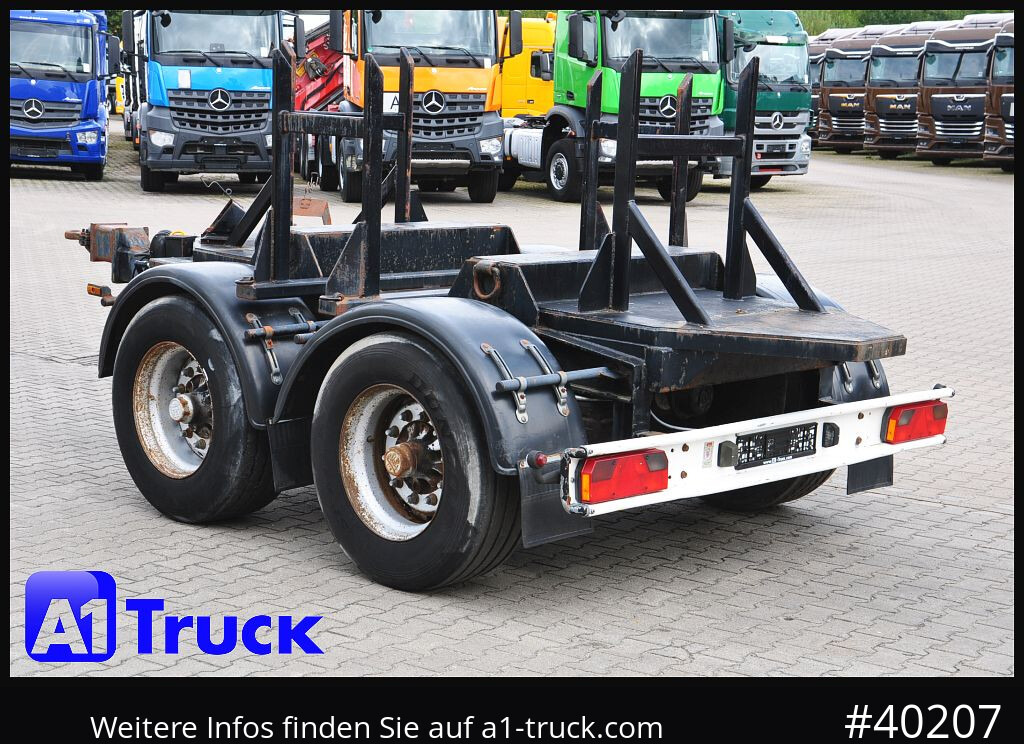 Dropside/ Flatbed trailer HUEFFERMANN HTA1800, Ballast, BPW Achsen, Luft: picture 11