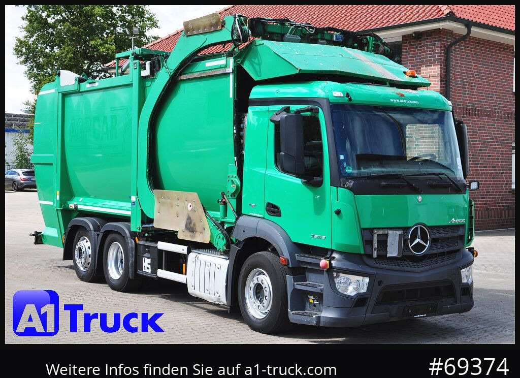 MERCEDES-BENZ Antos 2533, HS Millenium XXL37 Überkopflader, - Garbage truck: picture 1 MERCEDES-BENZ Antos 2533, HS Millenium XXL37 Überkopflader, - Garbage truck: picture 1