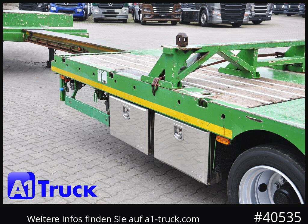 MEUSBURGER MTS-4, Mega, 2x Lenkachse, Liftachse, Tele 4000mm - Low loader semi-trailer: picture 5 MEUSBURGER MTS-4, Mega, 2x Lenkachse, Liftachse, Tele 4000mm - Low loader semi-trailer: picture 5
