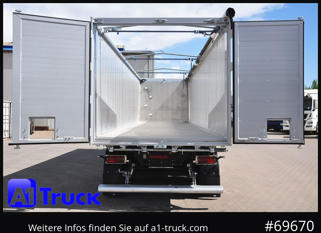 REISCH RHKS, Alu-Kippmulde 52m³, Kombitüren, Alufelgen, Liftachse, - Tipper semi-trailer: picture 2 REISCH RHKS, Alu-Kippmulde 52m³, Kombitüren, Alufelgen, Liftachse, - Tipper semi-trailer: picture 2