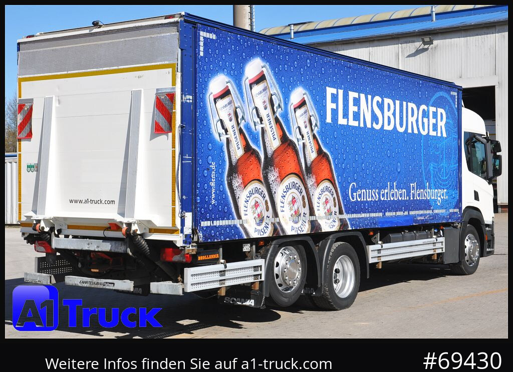 Beverage truck SCANIA P 320 P 6x2,, Getränke, Lenkachse, LBW: Dhollandia DHLM 30: picture 9