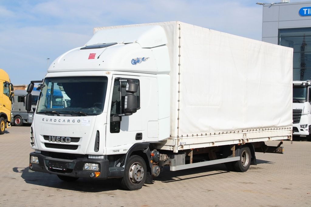 Iveco EUROCARGO ML 75E18, EURO 5EEV,PNEU 90%,SIDE-WALL - Curtainsider truck: picture 1 Iveco EUROCARGO ML 75E18, EURO 5EEV,PNEU 90%,SIDE-WALL - Curtainsider truck: picture 1