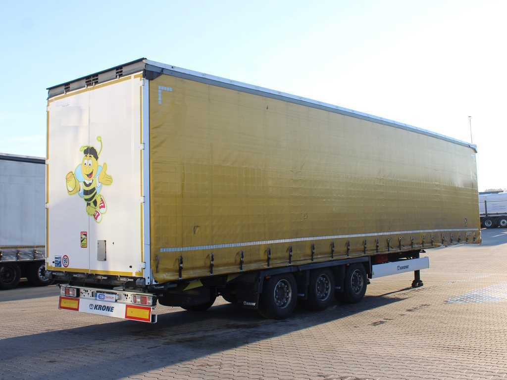 Krone SD, LIFTING AXLE, MULTILOCK, LIFTING ROOF, LOWDECK - Curtainsider semi-trailer: picture 4 Krone SD, LIFTING AXLE, MULTILOCK, LIFTING ROOF, LOWDECK - Curtainsider semi-trailer: picture 4