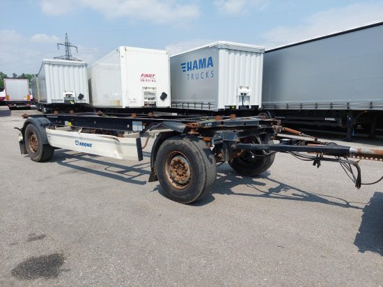 Krone AZ 18, Standard-Lafette Krone-Achsen, - Container transporter/ Swap body trailer: picture 1 Krone AZ 18, Standard-Lafette Krone-Achsen, - Container transporter/ Swap body trailer: picture 1