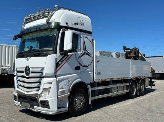 Mercedes-Benz Actros 2545 L 6x2, Retarder, Pritsche, Hiab XS 166 D-4 PRO, E5 - Dropside/ Flatbed truck, Crane truck: picture 1 Mercedes-Benz Actros 2545 L 6x2, Retarder, Pritsche, Hiab XS 166 D-4 PRO, E5 - Dropside/ Flatbed truck, Crane truck: picture 1