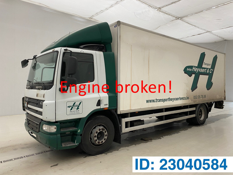 DAF CF75.250 - damaged engine - Box truck: picture 1 DAF CF75.250 - damaged engine - Box truck: picture 1