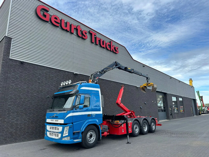 Volvo FM 500 8X2 HIAB MULTILIFT HAAKARMSYSTEM / ABROLLKIPPER / HOOKLIFT MET HIAB LOGLIFT 165Z LAADKRAAN - Hook lift truck, Crane truck: picture 2 Volvo FM 500 8X2 HIAB MULTILIFT HAAKARMSYSTEM / ABROLLKIPPER / HOOKLIFT MET HIAB LOGLIFT 165Z LAADKRAAN - Hook lift truck, Crane truck: picture 2