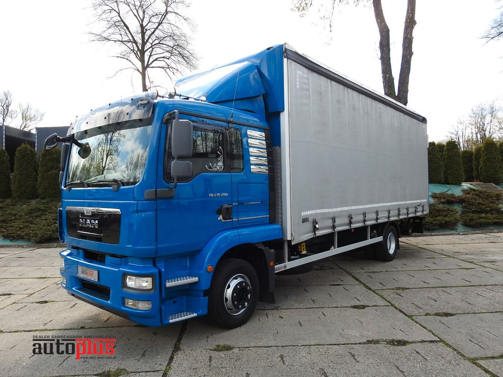 MAN TGM PRITSCHE PLANE 18 PALETTEN AUFZUG - Curtainsider truck: picture 1 MAN TGM PRITSCHE PLANE 18 PALETTEN AUFZUG - Curtainsider truck: picture 1