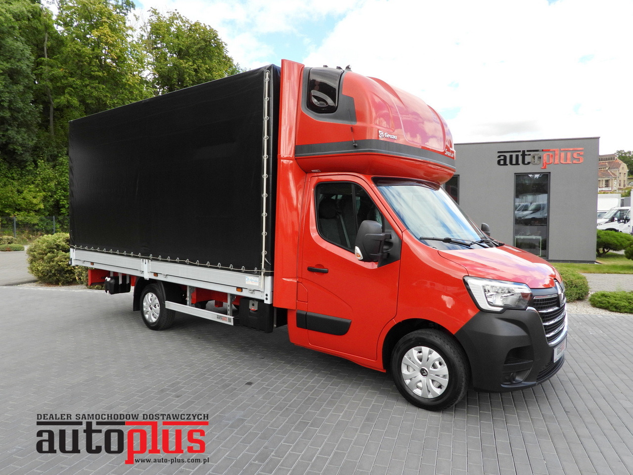 Curtain side van RENAULT MASTER TARPAULIN 10 PALLETS WEBASTO CRUISE CONTROL LED LIGHTS AIR CONDITIONING  165HP: picture 1